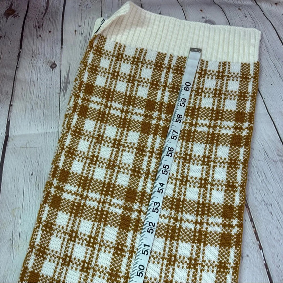 timberland burnt orange and cream plaid scarf one size university of texas - Picture 8 of 8